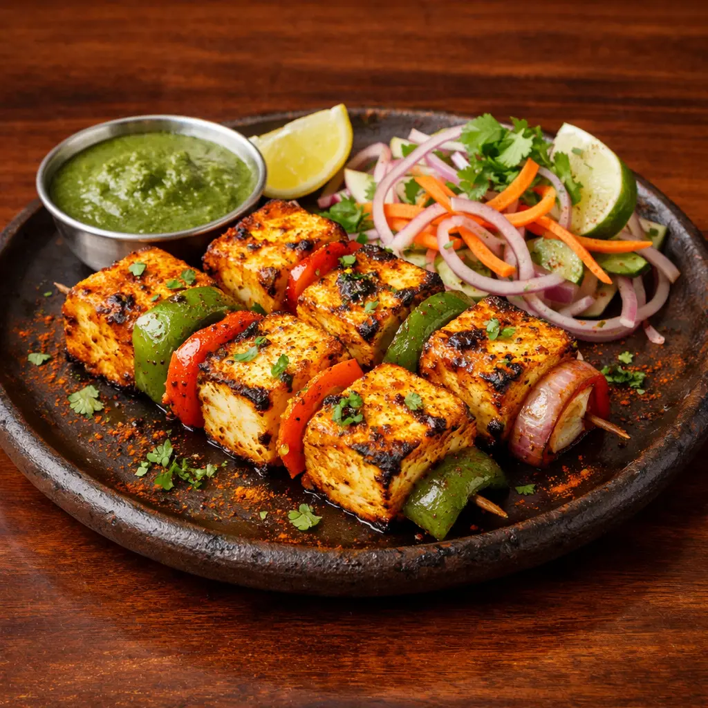 Paneer Tikka - grilled cottage cheese at Bollywood Box Calgary
